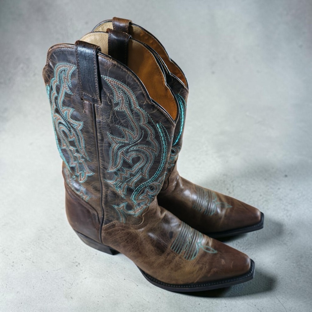 J.B. DILLON Cowgirl Boots Womens 11 B Goat Leather Western JBW2318 *Barely Worn.